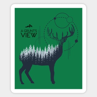 A  DEER IN THE IN WOODS Magnet